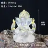 Glaseado de color agua trompa de elefante dios de la riqueza adornos de resina hogar elefante cabeza de elefante Zen indio dios elefante exclusivo transfronterizo para generación en stock