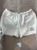 Calça de Pijama Casual com Estampa de Letras Retro Americana para Mulheres, Shorts Esportivos de Verão com Cordão Que Podem Ser Usados Fora de Casa, Calça para Relaxar em Casa