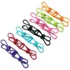 Los clips coloridos multifuncionales para colgar ropa, clips para fotos, pinzas para la ropa, clips selladores y clips pequeños para colgar tableros son prácticos y duraderos