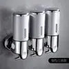 Presiona dispensador de jabón de pared suspensión metálica champú hotel de pared baño cabeza champú gel de ducha Presiona