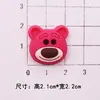 Transfronterizo Caricatura Oso Fresa Parche Adhesivo Suave Agujero Zapatos Flor Funda para Teléfono Móvil Taza de Agua Accesorios para el Cabello Pinza para el Cabello Titular Joyería Accesorios