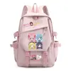 Mochila de mercancía del anime Magical Girl Madoka Magica Kuubi, con Madoka Kaname y Akemi Homura, una mochila escolar estilo 2D para niñas