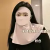 Máscara de Protetor Solar Feminina Rosto Inteiro Proteção Solar Anti-UV 2025 Novo Verão Seda de Gelo Máscara Facial Gini Proteção de Pescoço Integrada