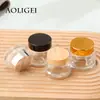 Botella de crema de hombro oblicuo transparente al por mayor de fábrica 15g 30g50g botellas de cosméticos se puede imprimir LOGOTIPO