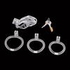 Dispositivo de castidad masculino con cerradura oculta, jaula para pájaros, ejercicio, anillo de bloqueo de pene CB, cerradura de castidad enrollada, abstinencia, juguetes sexuales para adultos.