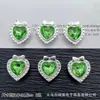 Anillo de Anillo con Abalorios de Corazón Dulce de Circonio Multicolor de Ocho Agujeros para Pulsera Pulsera Collar Accesorios de Joyería