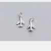 Prata 925 Prata Tailandesa Retrô Pingente Pequeno Avião Pulseira Pingente Artesanal DIY Acessórios de Joia Atacado S0280