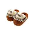 Chinelos de Algodão de Inverno para Crianças Meninos e Meninas, Quentes, Forrados com Pelúcia, Gatinho Fofo, Casa, Pai-Filho, Bebê, Sapatos de Algodão com Calcanhar Fechado
