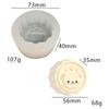 Molde de Pellizco de Muñeca Linda Cola Grande Molde para Hornear DIY Molde para Gofres Yeso Vela Animal Molde de Silicona