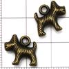 Los más vendidos de Amazon Nueva Serie de Animales Perro de Aleación Antigua Colgante Colgante Pulsera DIY Collar Accesorios de Joyería