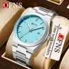 Reloj Oufani Sencillo para Hombre Moda Casual Luminoso Resistente al Agua Cuarzo Calendario Único Negocios Tres Manecillas Transfronterizo
