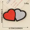 Etiqueta de Bordado Computadorizado Acessórios de Vestuário Patch de Bordado Patch Amor Raio Etiqueta de Tecido Caderno de Mão Insígnia DIY Adesivo de Tecido