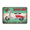 Placa Decorativa de Alumínio Estilo Industrial Bar Garagem Restaurante Casa Criativa Personalizada Pintura para Pendurar na Parede