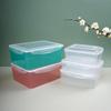 Caja de Plástico Sellada Caja de Almacenamiento de Grado Alimenticio Caja de Conservación de Frutas y Verduras para Refrigerador de Cocina Doméstica Lonchera Caja Transparente