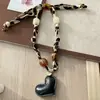 Bufanda Collar con Estampado de Leopardo Maillard Floral para Mujer, Nuevo Diseño Único, Cadena de Bufanda Suéter Elegante Ajustable