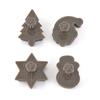 Ferramentas para Assar Bolo Cortadores de Biscoito Plástico PP Natal Estéreo Conjunto de Moldes Cortadores de Biscoito Molde para Assar Biscoito