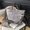 Bolsas de Tote de Color Sólido Personalizadas con Estampado de Letras de la Fábrica de Origen, Estilo Transfronterizo de Moda, Bolsos de Mano de Verano para Mujer Más Vendidos