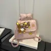 Mochila de oso de dibujos animados linda, nueva para principios de otoño de 2026, bolso escolar de moda para estudiantes y viajeros, mochila pequeña, bolso de mujer al por mayor