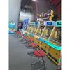 Assento de Encosto com Faixa de Aço Inoxidável Máquina de Jogo Cadeira Arcade Cidade Anime Balcão de Bar Fabricante Panela Quente Giratória Banqueta de Luxo