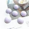 Brincos semi-circulares estilo retrô de resina de 18 mm brincos Presilha de orelha cinza verde gema de ovo brincos diy material acessórios material