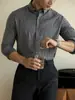 [Serie de Negocios Urbanos] Camisa de Manga Larga Rayada 3.0 Teñida en Hilo Libre de Hierro para Hombre Primavera 2025 Camisa para el Trabajo
