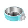 Bebedero para mascotas y comedero de doble propósito para gatos y perros, antivuelco, comedero para gatos, nido fijo, colgante para jaula, cuenco para perros de acero inoxidable