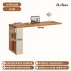 Mesa de Canto de Madeira Maciça Estante Mesa Integrada Estudo em Casa Quarto de Estudante Mesa de Estudo Escrita Mesa para Computador de Mesa Quarto