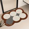 Alfombra Antideslizante de Baño de Lujo Ligero, Tapete Absorbente para Pies para Baño, Felpudo Resistente a la Suciedad para Entrada de Sala de Estar, Material de Tierra de Diatomeas