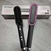 Nuevo Peine Alisador Modelo Transfronterizo con Iones Negativos, Plancha Eléctrica de Doble Uso para Alisar y Rizador, Rizador Perezoso para Rizos Hacia Adentro