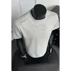 Camiseta de manga corta con corte tridimensional de patchwork deconstruido de la alta calle americana para hombre, marca de moda de verano, top elegante y sofisticado de media manga