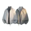 Chamarra con Bloques de Color y Cuello Alto con Logo Personalizado para Hombres y Mujeres, Marca de Moda, Elegante Chamarra Dopamina para Adolescentes, Ropa de Abrigo para Hombres