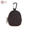 Monedero de cuero Crazy Horse para estudiantes, pequeño, de cuero genuino, multifuncional, con cremallera y colgante