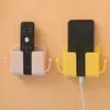 Soporte de Carga para Teléfono Móvil Multifuncional Montado en Pared Sin Taladro Almacenamiento de Mesita de Noche en Dormitorio Organizador de Control Remoto
