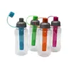 Productos de comercio exterior transparente Taza de hielo con forma de cintura de 1000 ml Taza de carámbano de 800 ml Botella deportiva de plástico de 600 ml