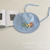 Sombrero de Pescador de Cuenca Grande a Cuadros Estilo Vacaciones con Ala Grande Exagerada Sombrilla Solar para Niños Sombrero de Pescador con Flor