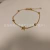 Pulseira Transfronteiriça Nova Zircônia Estrela Luxo Requintada Moda Senso de Alta Qualidade Design Aço Titânio Livre de Cor Joia de Mão Feminina