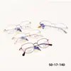Montura de Gafas de Moda para Mujer Cuadrada Titanio Full-Frame Montura de Gafas Casual de Negocios Se Pueden Montar Lentes Graduados 2973