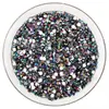 Pedras de Resina Strass Flatback Redondo Iridescente Gelatina Strass AB DIY Capa de Celular Strass Autocolante Acessórios de Joalheria Strass Coloridos para Unhas