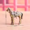 Latón Puro Zodiaco Militar Caballo Caballo de Guerra Objetos Antiguos Retro Decoración del Hogar Mascota de Escritorio para Té Artesanías Adornos de Cobre