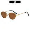 Gafas de sol lisas retro nuevas de moda estilo coreano, personalizadas y versátiles, estilo callejero, gafas de sol anti-UV, gafas de moda para mujer