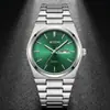 A través de los Mares Reloj de Cuarzo Ultraplano para Hombre Correa de Acero Sólido de Tres Eslabones Reloj de Pulsera para Hombre - 2396 Venta al por Mayor Dropshipping