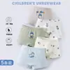 Cuecas Boxer de Algodão Puro para Meninos com Estampas de Desenhos Animados, Shorts para Idades de 3 a 12 Anos, Roupa Íntima Não Apertada, Venda por Atacado de Fábrica