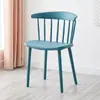 Silla de plástico moderna y sencilla para comedor, estilo nórdico, con respaldo creativo, estilo Windsor, para cafetería.