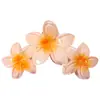 Presilha de Cabelo Flor de Frangipani Mais Vendida, Presilha de Garra para Cabelo, Presilha Tubarão, Tamanho Grande para Cabelos Grossos, Acessórios Populares, Joias Yiwu