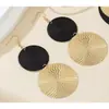 Europeu e Americano Transfronteiriço Venda Quente Criativo Simples Metal Colar Pulseira Conjunto de Joias Moderno Personalizado Metal Geométrico Gargantilha