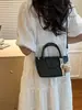 Bolso de Mano Simple con Textura de Patrón de Lichi, Moda Nueva Primavera 2026, para Mujer, Bolso Cruzado Elegante y con Estilo para el Trabajo