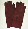 Guantes de invierno de piel con pelo al por mayor de lana real, retazo grueso cálido para amantes, esquí, montar, coche eléctrico
