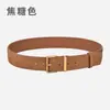 Cinturón de terciopelo esmerilado para mujer, con hebilla de alfiler, combina con todo, para jeans, vestido, decorativo, de cuero genuino, moderno y elegante.