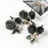 Diadema de flor artificial base Mori accesorios DIY ramillete sombrero de paja mar de flores bola de espinas de erizo de mar ramo pequeño material planta de simulación