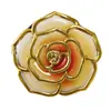 Gancho para Bolso Redondo con Forma de Rosa de Alta Rotación en Stock, Gancho Plegable para Mesa 3D, Gancho Navideño de Flor de Plástico
